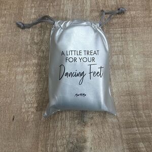 Miss To Mrs. Foldable Wedding Flats | Size Medium | Silver Ballet Style